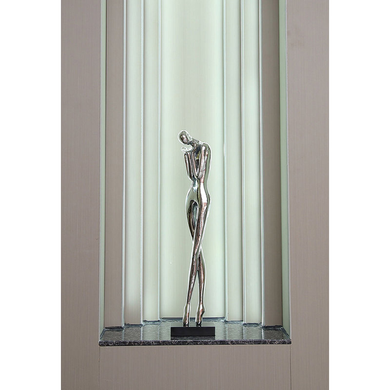 Figurine italienne en résine, Argent argent