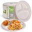 Assiettes en papier compostables jetables 9 pouces