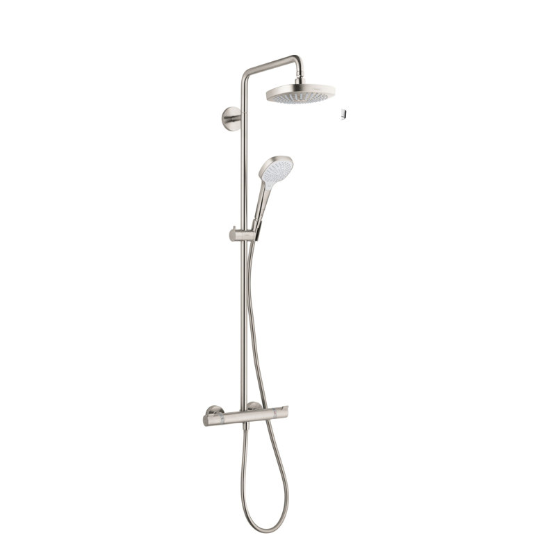 Crom Complete Shower System with Select, Brushed Nickel