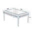 Table basse rectangulaire en verre miroir