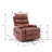 21"Seat Width,Large Size Electric Power Lift Recliner Chair Sofa For Elderly, 8 Point Vibration Massage And Lumber Heat, Remote Control, Side Pockets And Cup Holders, Cozy Fabric, Overstuffed Arm Pu-918623679