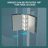 36"W x 72"H Fold Frameless Shower Door with Tempered Glass, 1/4 inch (6 mm), Brushed Silver