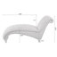 Chaise longue capitonnée sans accoudoirs avec garniture cloutée