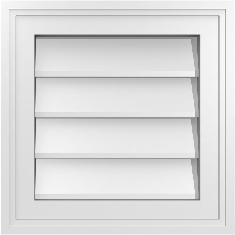 Cadre en brique, brun clair apprêté, H 14 po x l 14 po x P 1,5 po