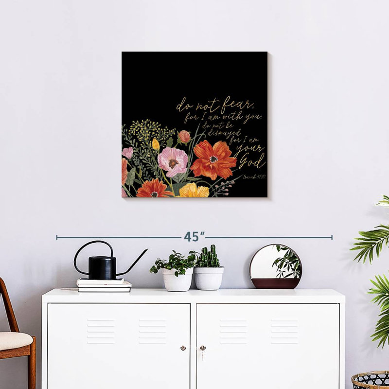 Foi florale I, H 24 po x l 24 po