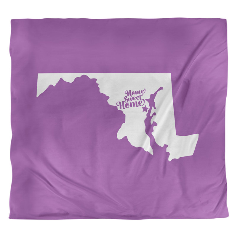 Housse de couette simple doux annapolis home, Housse de couette pour grand lit, Violet, Polyester brossé