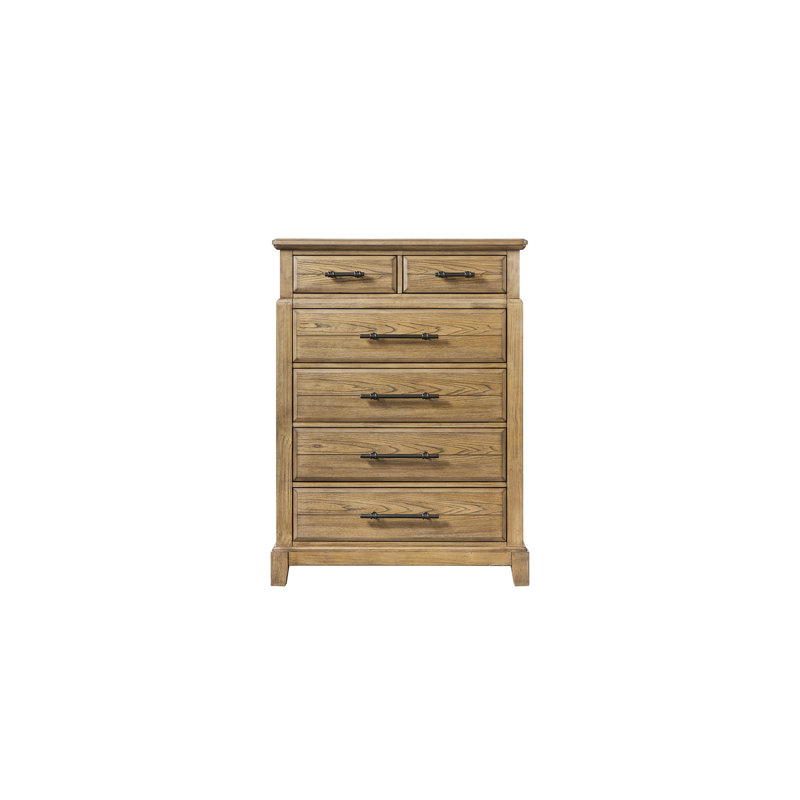 Commode 6 tiroirs - Finition caramel