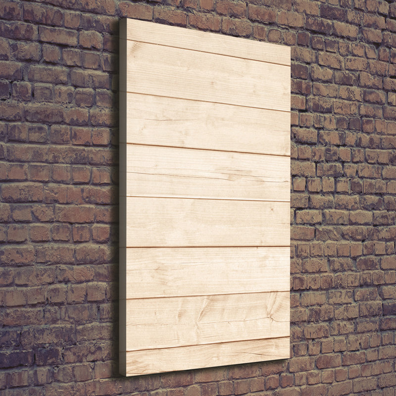 Wooden Background - Wrapped Canvas Print