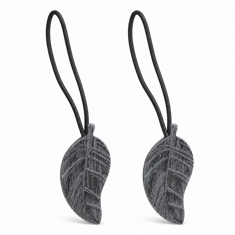 Embrasses de rideaux magnétiques Sonora, Gris / noir