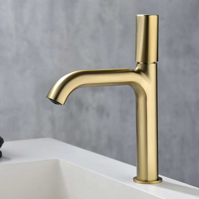 Robinet de salle de bain à un trou en laiton