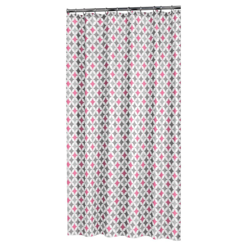 Sealskin Shower Curtain Diamonds 180 x 200cm Polyester Pink