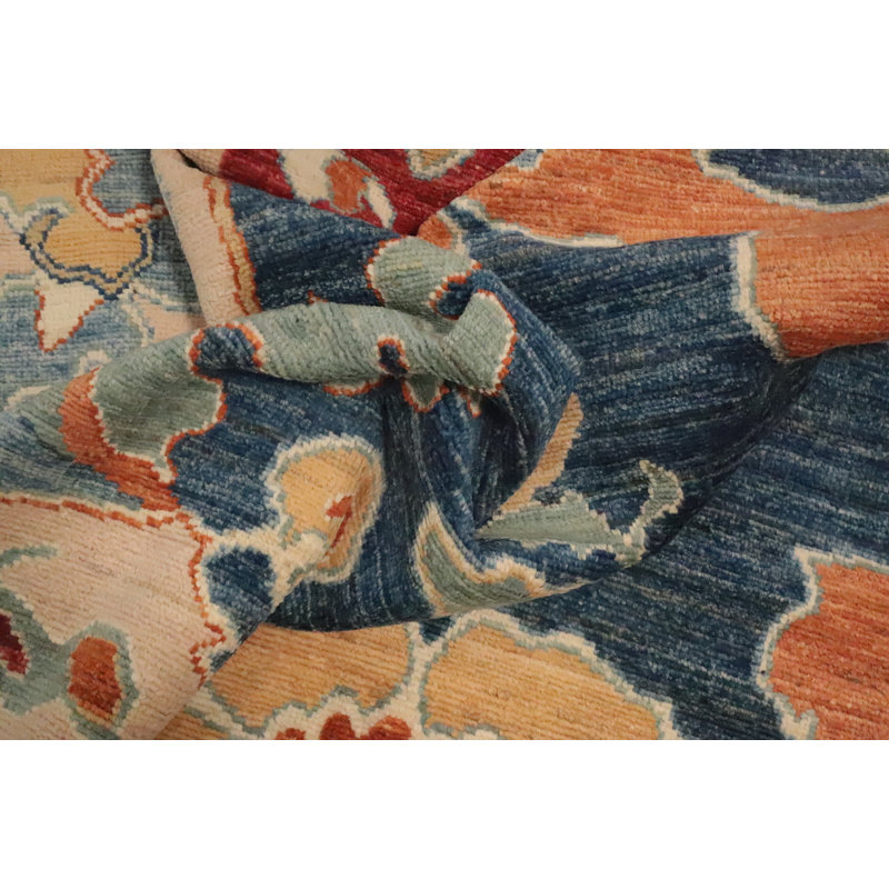 Vegetable Dye Oushak Large Area Rug 9x12