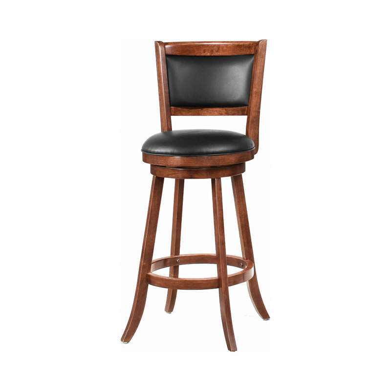 Wasco Swivel Upholstered Counter Stool with Solid Wood Frame