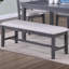 Mobilier de salle à manger moderne 6 pièces ensemble table à manger 4 chaises d'appoint et un banc