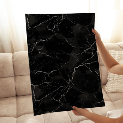 Motif abstrait de géode noire abstraite IV