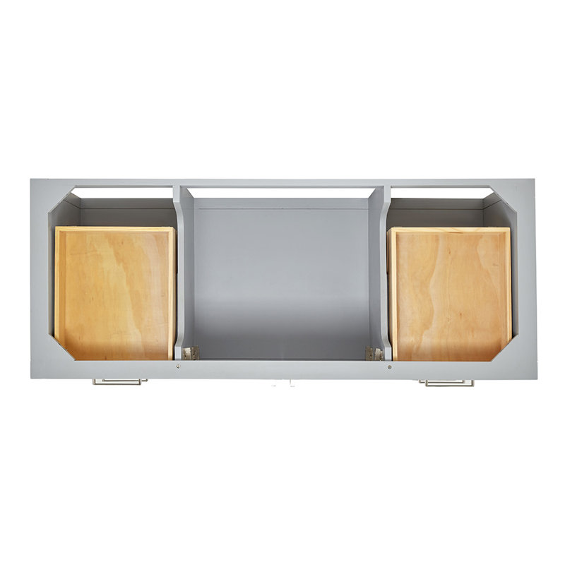 Magnolia Bath Vanity Rectangular Basin S061SCW2R, Gray, Oval, 55"