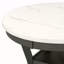 Ensemble de table ronde 5 pièces avec une table de salle à manger en faux marbre et quatre chaises en similicuir