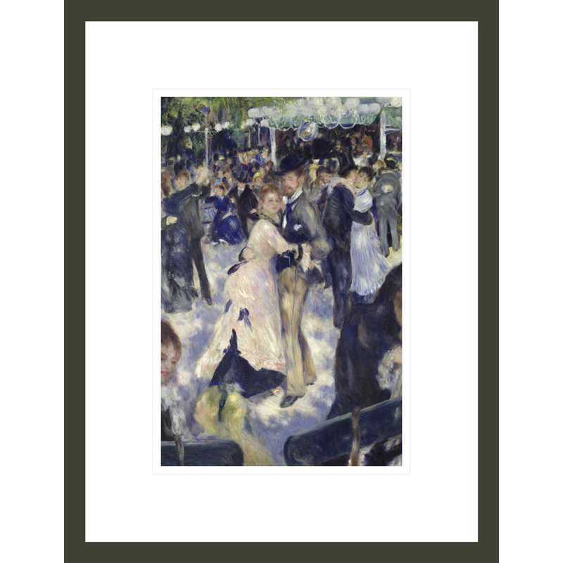 Le Moulin de la Galette, détail des danseurs par Pierre-Auguste Renoir, impression giclée encadrée, H 16,75 po x l 12,94 po
