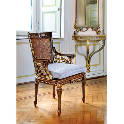 Upholstered Arm Chair in Brown
