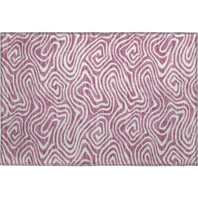 Premium Machine Washable Guada AMF1020 Swirls Rug