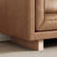 Alaina Top Grain Leather Wide Seat Sofa