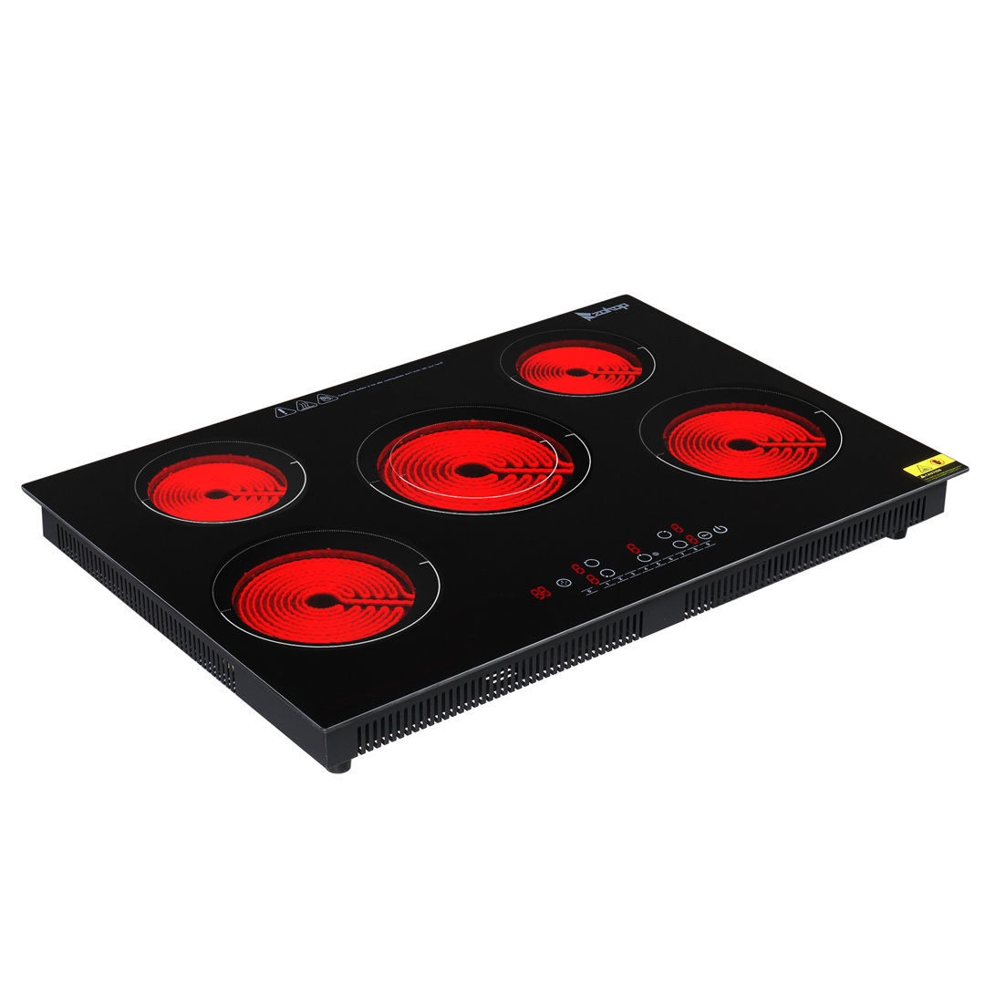 Winado 30" Black Electric 5 Burner Cooktop Winado