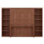 Lit escamotable double avec bureau, cadre de lit mural pliable en bois avec tablettes de bibliothèque, armoire de lit murale cachée pour adulte-307857534