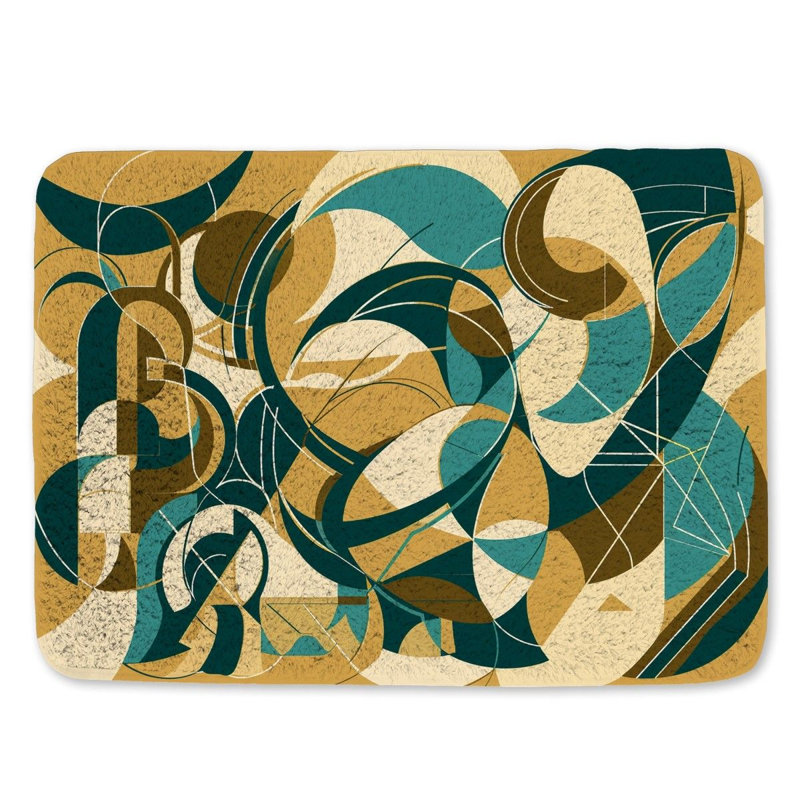 Kubo Microfiber / Microsuede Bath Mat, Single - 24" L x 17" W