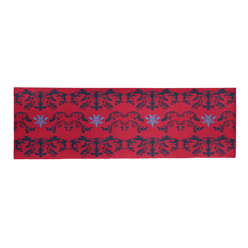 Tapis de couloir rouge