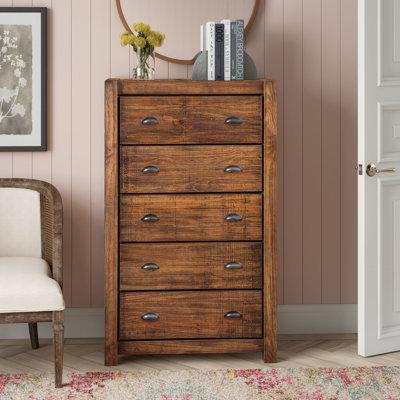 Montauk Solid Wood 32.5' W 5-Drawer Chest