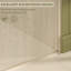 Portes de douche et de baignoire durables sans cadre, verre trempé transparent, design moderne
