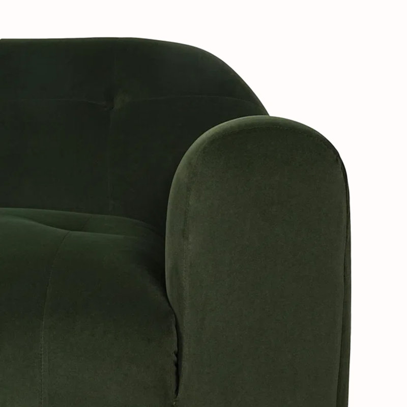 Amaryllis Modern Tufted Club Chair, Sage Polyester