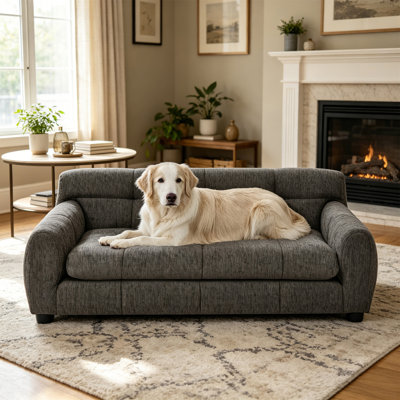 Soft And Comfortable Pet Sofa With Backrest And Armrests