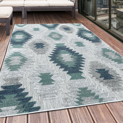 Barnaton Southwestern Indoor / Outdoor Area Rug