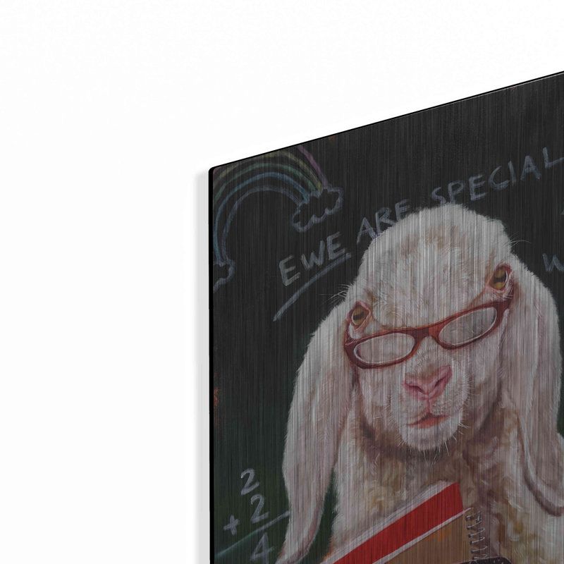 «Back To School - Mme Ewe» par Lucia Heffernan, H 16 po x l 12 po