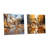 Golden Wheels Bicycle - Bicycle Acrylic Wall Art Glass Set Of 2-103920761