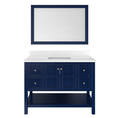 48 po X P 22 po P 35,4 po Meuble-lavabo avec miroir H