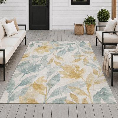 Tapis tropical intérieur / extérieur lavable à la machine Chantille ACN2960