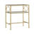 Rectangular Metal And Glass End Table
