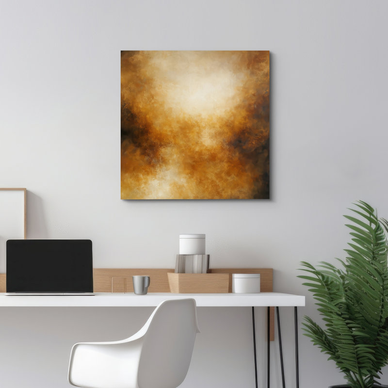 Impression sur toile abstraite murale pour décoration de salon, Toile tendue, Ne s’applique pas, H 12,8 po x l 12,8 po