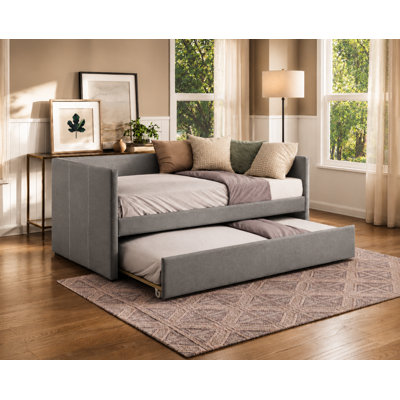 Nestlecove Upholstered Daybed With Pullout Trundle