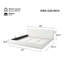 Lit tapissier luxueux avec support moelleux