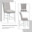 Elizaveta Velvet High Gloss Counter Height Chair (Set of 2)