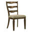 Chaise d'appoint avec dossier échelle (ensemble de 2)