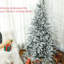 Arbre enneigé avec 994 pointes de neige, support stable, assemblage rapide pour les pointes de bureau enneigées, base, base