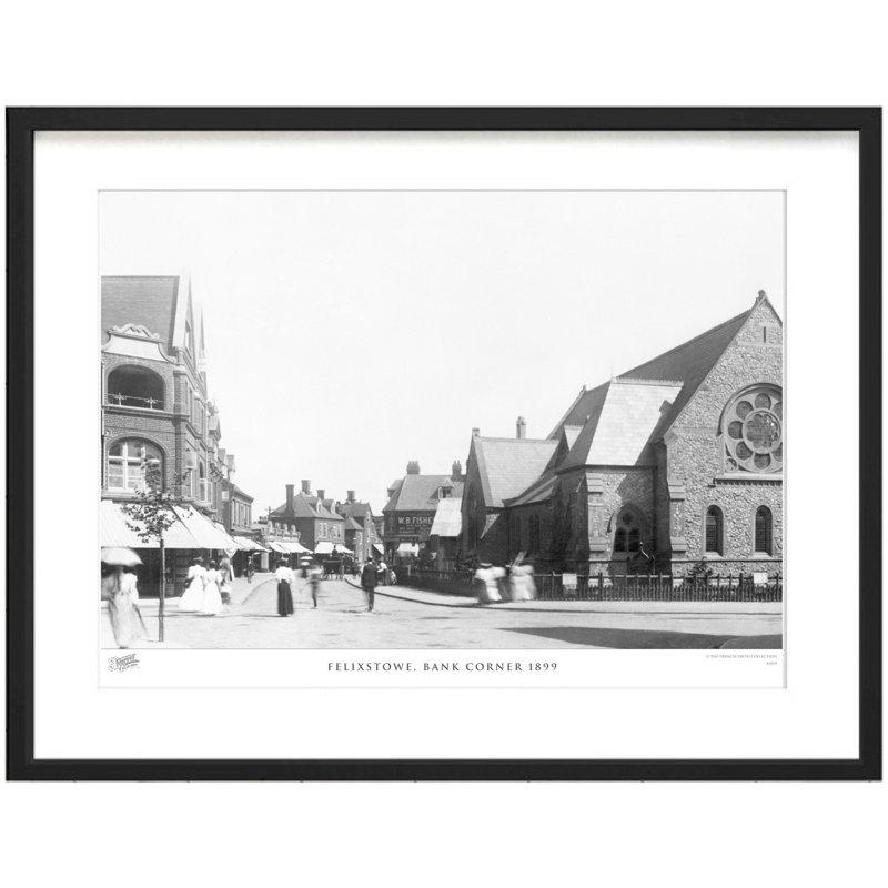 Felixstowe, Bank Corner 1899 by Francis Frith - Single Picture Frame Print, 28cm H x 36cm W x 2.3cm D