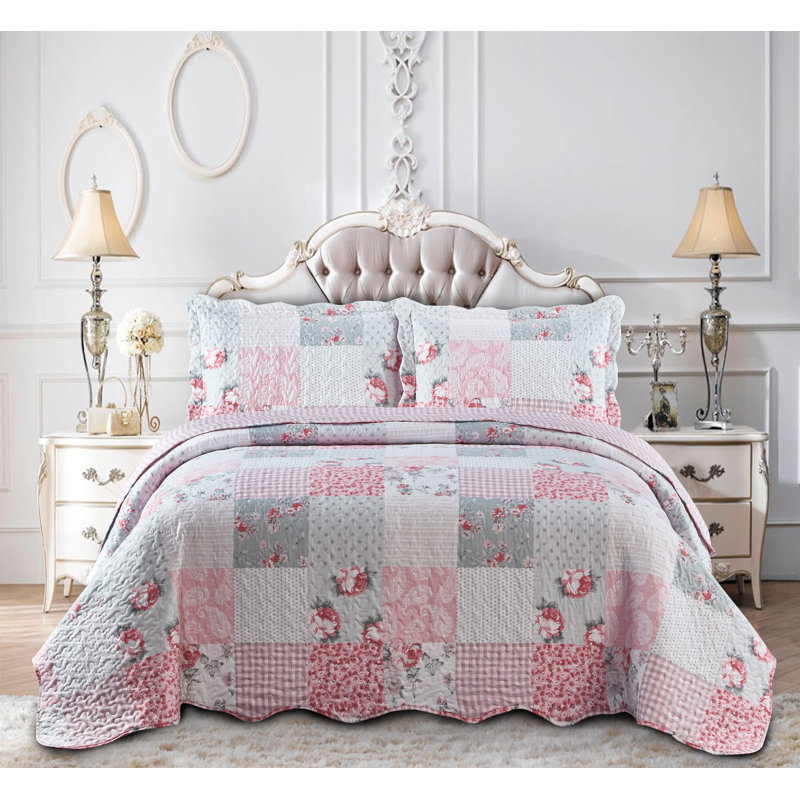 Clarksville Patchwork Bedspread, 180 x 240 cm Bedspread  - 1 Pillowcase