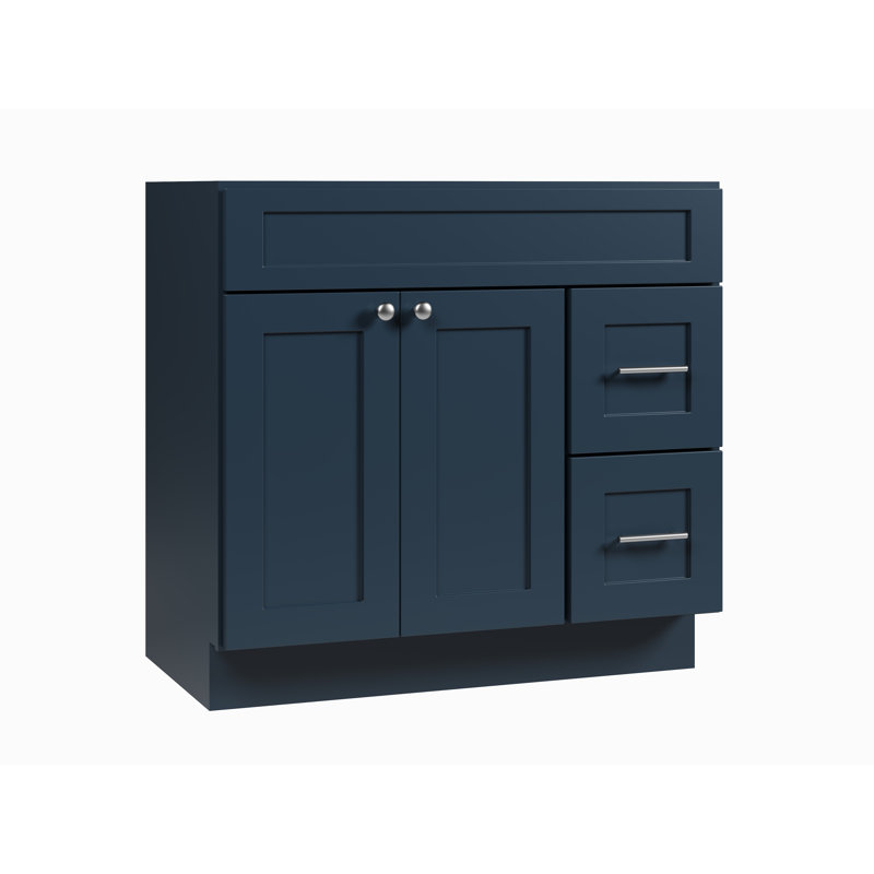 Meuble-lavabo de 36 po avec tiroir Disar, Bleu