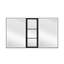 Armoire à miroir murale encastrée ou à fixation murale H 30 po Wailyn avec armoire latérale noire Wailyn-824896248
