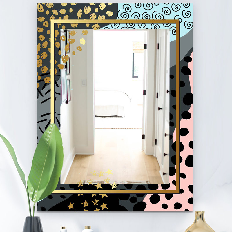 Miroir de salle de bain Playful Glam, H 24 po x l 32 po x P 0,24 po